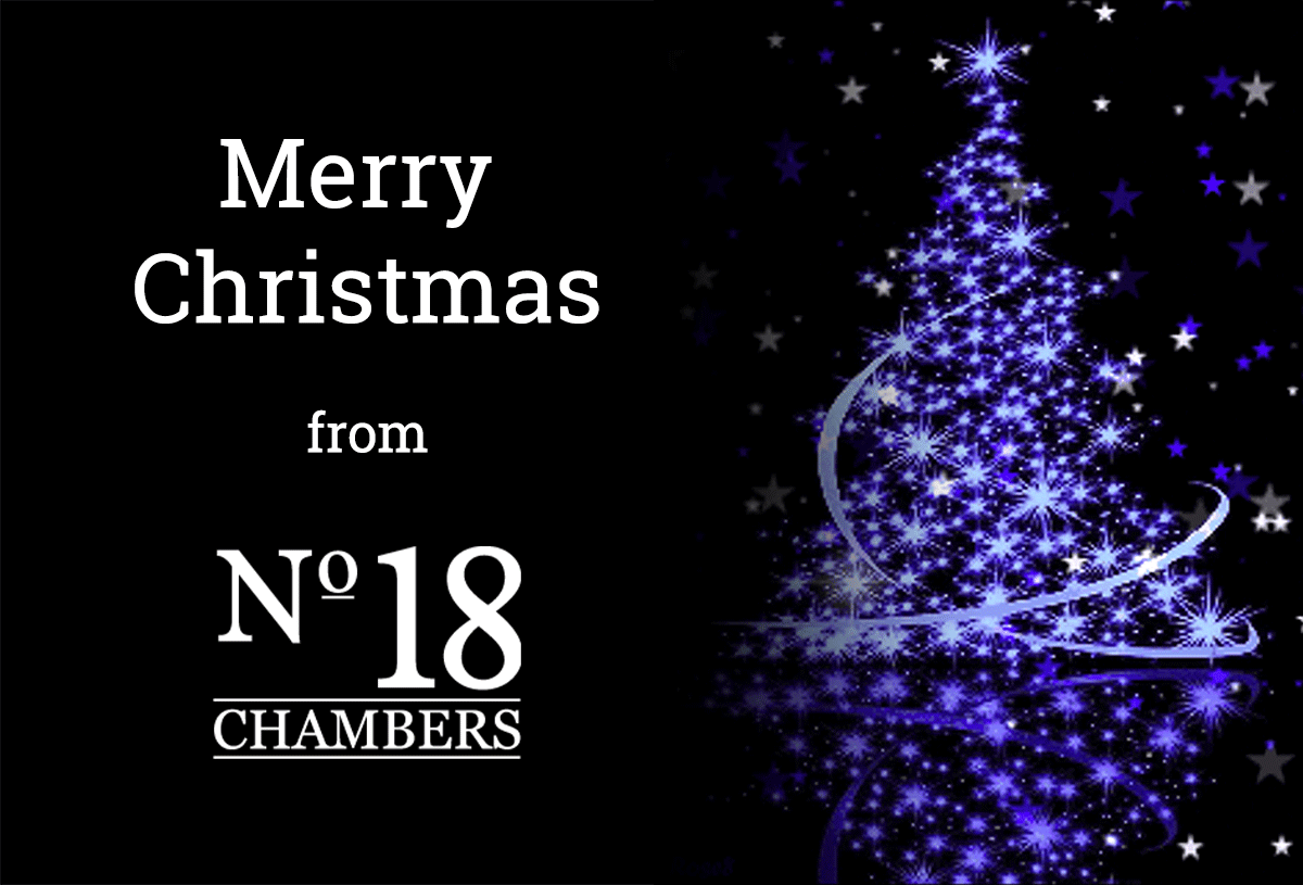 Season's Greetings from all at No 18 Chambers Image