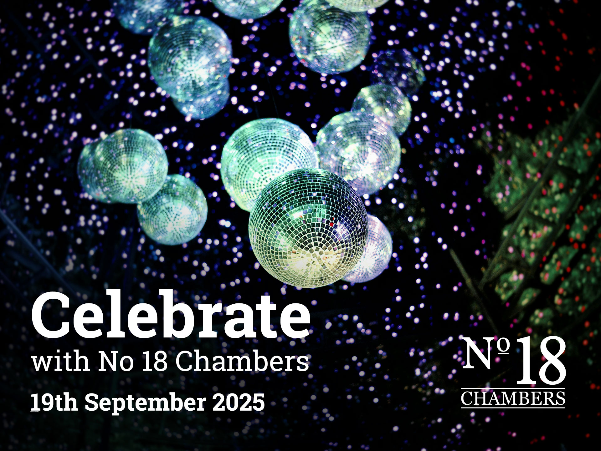 Celebrate with No 18 Chambers Image